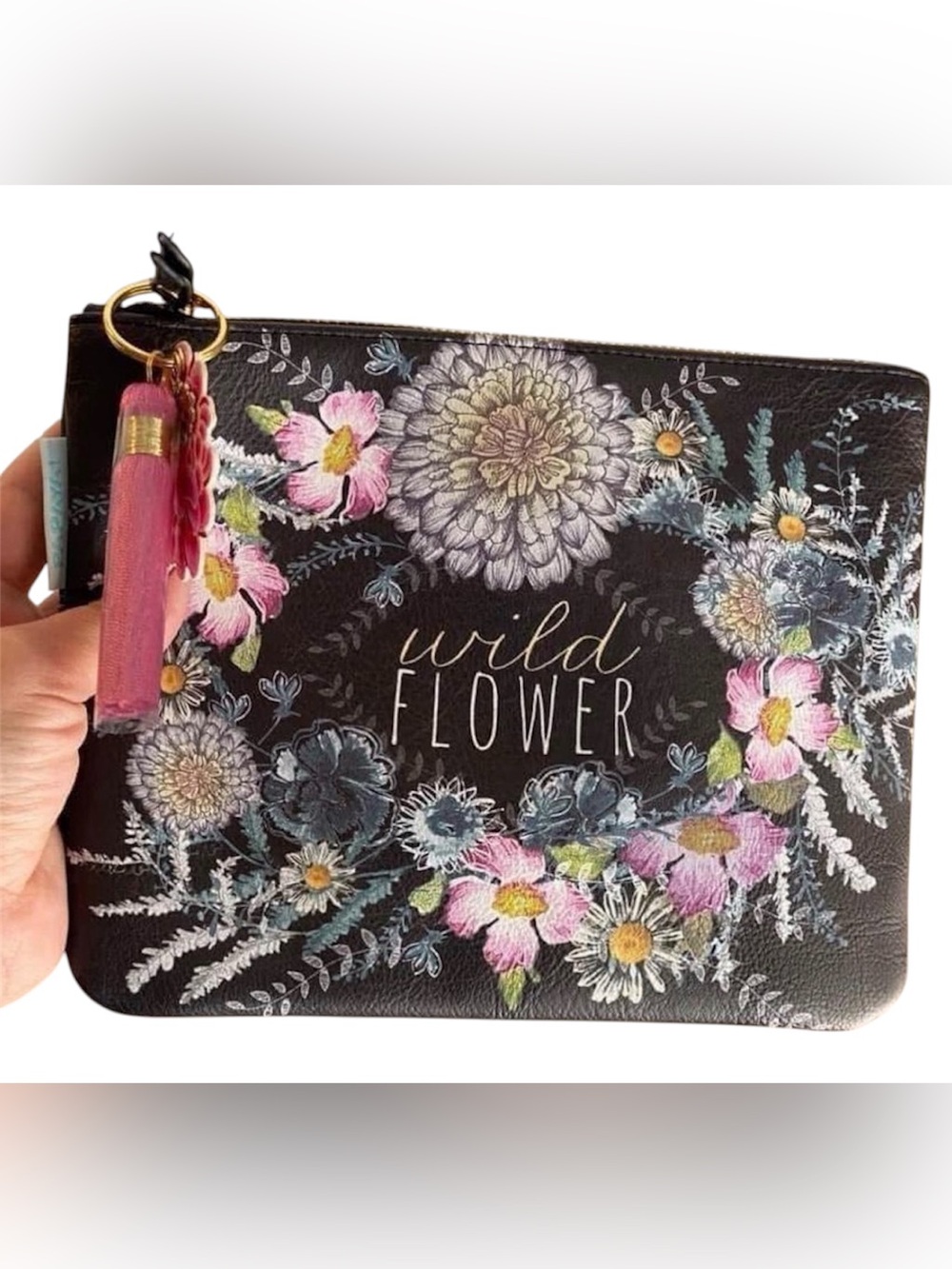 Papaya Art Clutch - Tasseled Bag - “WILD FLOWER” ✨NWT✨ DISCONTINUED RARE BAGS